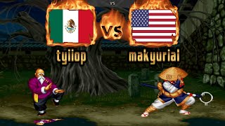 Real Bout Fatal Fury 2 - tyiiop (MEX) VS (USA) makyurial [rbff2] [Fightcade] [リアルバウト餓狼伝説2]