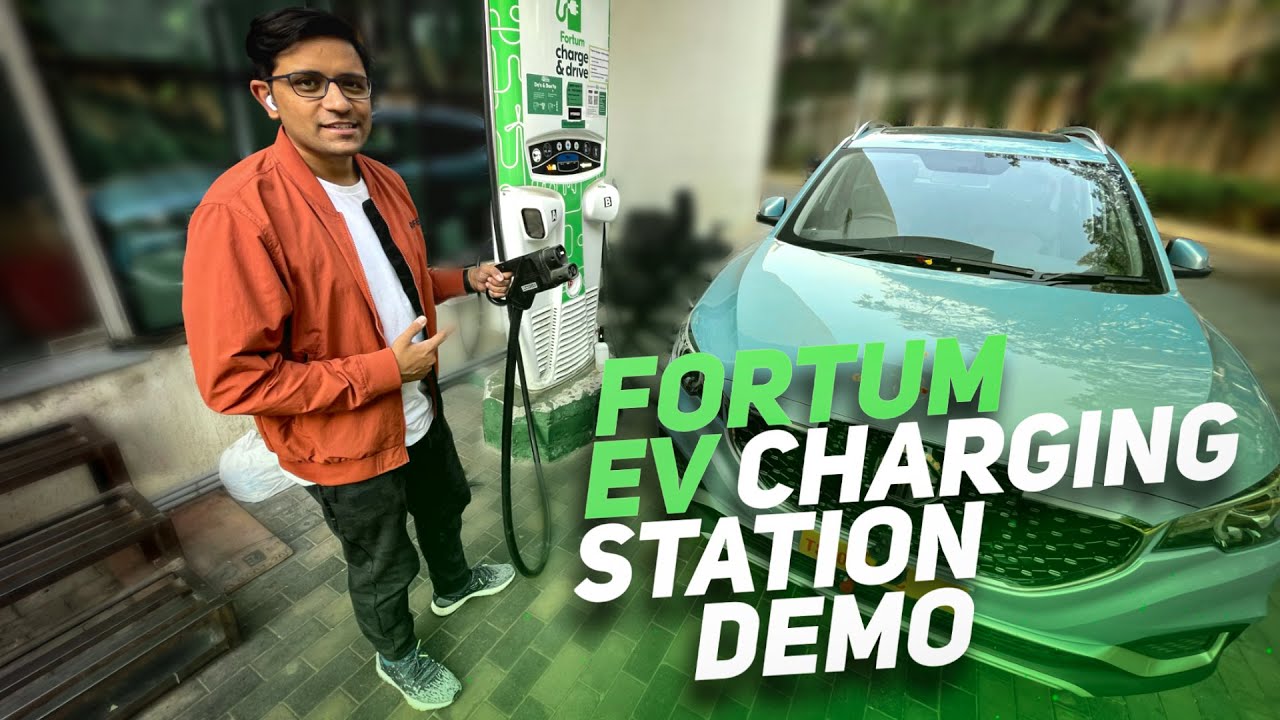 Fortum Charging Station ⚡⚡⚡ Charges, App Features, MG ZS EV Demo