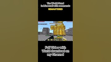 The World Jojo Stand Remastered in Minecraft #jjba #minecraft #jojostand #commands