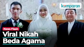 Viral Nikah Beda Agama di Semarang: Mempelai Berhijab Pemberkatan di Gereja