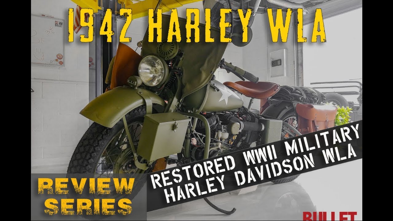 WWII Vehicles - 1942 Harley-Davidson WLA - Patch (Limited Run