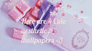 🤍 4 Cute Aesthetic Wallpapers!! 🤍 screenshot 4