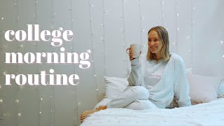 COLLEGE MORNING ROUTINE | studying, tidying, skincare + more