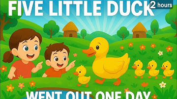 Five Little Ducks 🐤🌼 | Cute Babies Counting Ducks 😺 | Baby Bubbles #fivelittleducks
