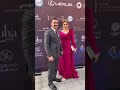 زينه الدليمي مع زوجها في حفل مهرجان الهلال الذهبي 