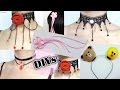 5 Amazing DIY Chokers&Hair Accessories (Scratch):DIY Gothic Chokers, Cherry Blossom Hairclip, more