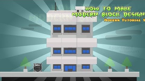 How to make Modern Block Design | Geometry Dash 2.11