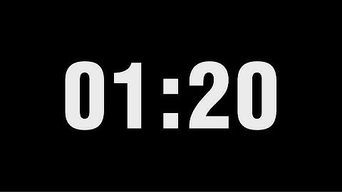 1 Minute 20 Second Timer Countdown | 1:20