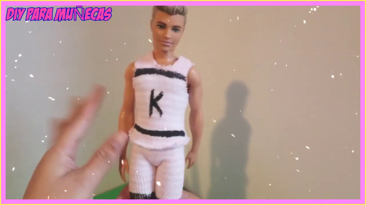 como ken y barbie playera, pantalon y sandalias con medias for ken 👖👕 - YouTube