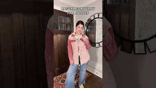 Chic Colorblock Corduroy Jacket for Cozy Fall &amp; Winter Looks
