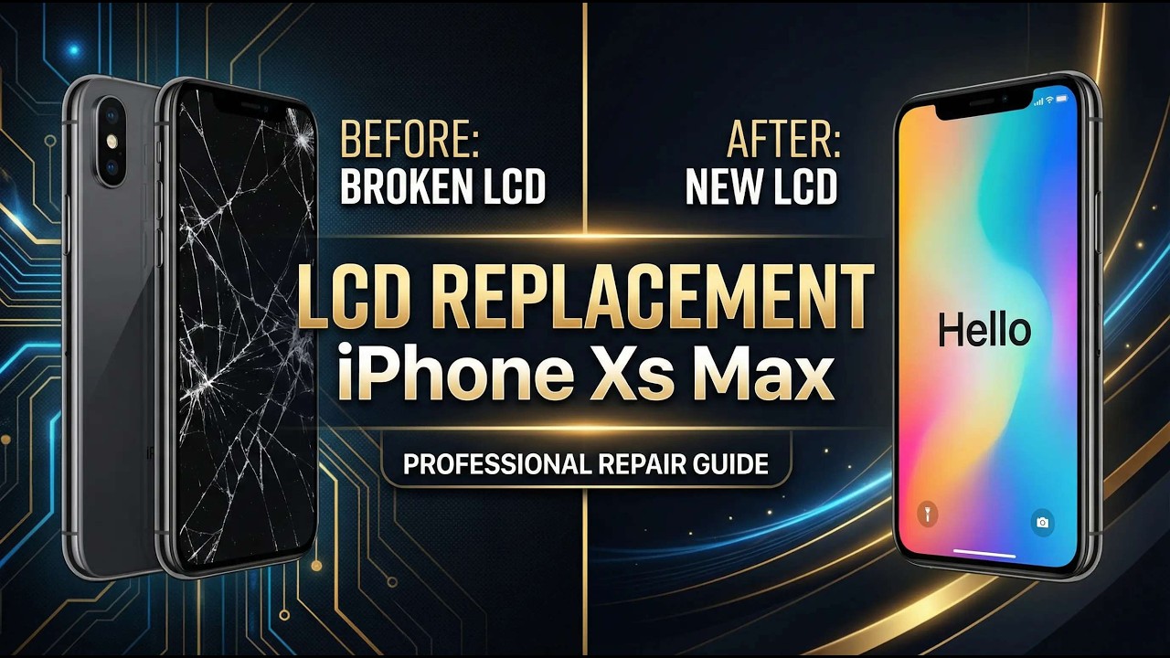 iPhone Xs Max LCD Replacement | Step-by-Step DIY Screen Repair Tutorial