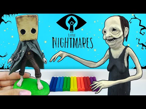 Видео: Моно и Бабуля из игры Маленькие Кошмары (Little Nightmares 2) | Лепим фигурки из пластилина