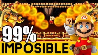 Thumbnail image for Colosales en el FINAL de un Castillo INSANO !! - NIVELES 99% IMPOSIBLES #61 | Mario Maker - ZetaSSJ