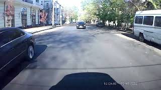 Одесса, хамство на дороге, подрезал