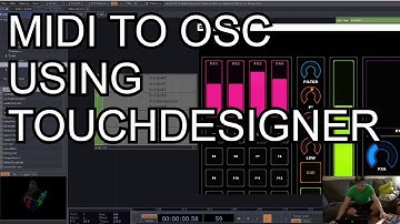 Sending MIDI to OSC Pilot Using Touchdesigner