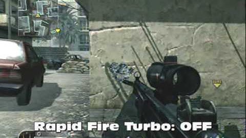 Xbox 360 Rapid Fire Turbo Controllers: G3 Gun COD4 Call of Duty 4: Modern Warfare
