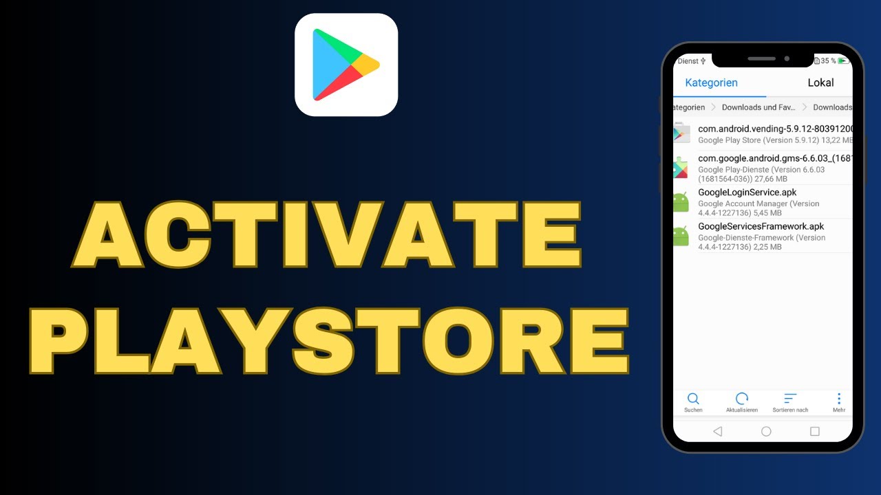 How to activate Play store App - YouTube