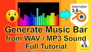 How To Create Music Bar Animation - Blender 3.6 Tutorial