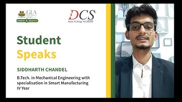 Student Testimonial | Siddarth Chandel | B.Tech- Mechanical Specialization in Smart Manufacturing