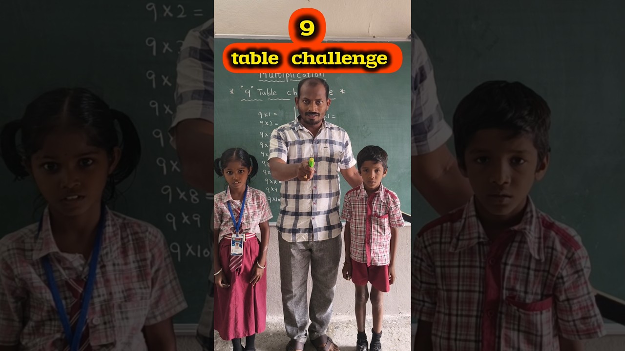 9 table challenge 