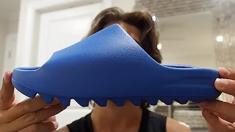 YZY ARE BACK! Yeezy Slide Azure Review + On Feet