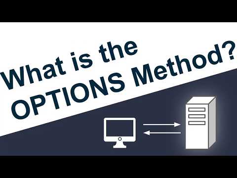 Vidéo: Qu'est-ce que la méthode HTTP Options ?