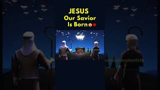 Jesus Christ Our Savior Is Born 😱♥️ #Shorts #Youtubeshorts #Christmas #Jesus #Fypシ