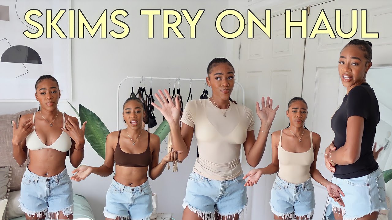 NEW SKIMS COLLECTION TRY ON HAUL 2021