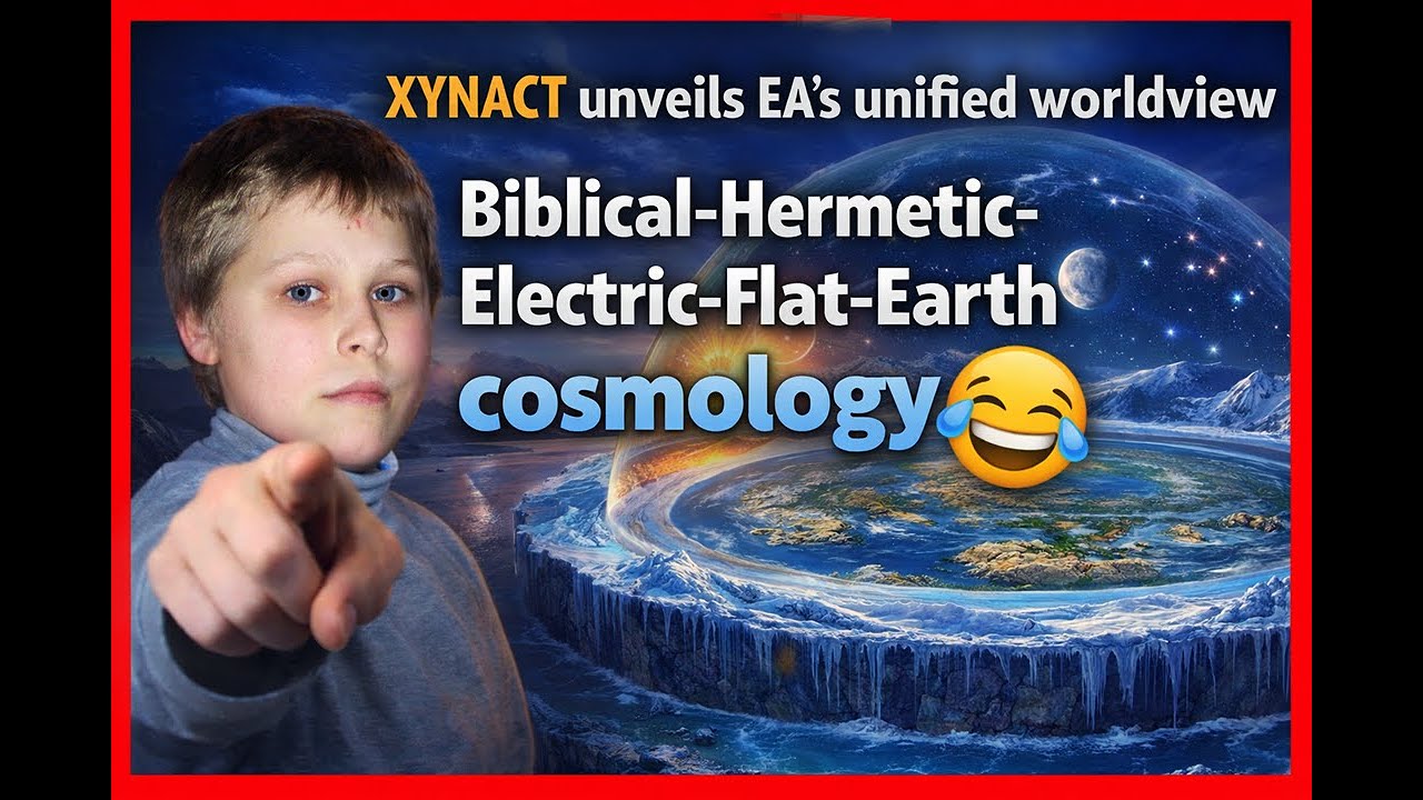 XYNACT unveils EA's unified worldview (Biblical-Hermetic-Electric-Flat-Earth cosmology).