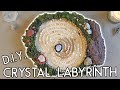 Crystal Labyrinth | Crystal Moss Art | DIY Wall Art | Living Wall DIY | Labyrinth Garden