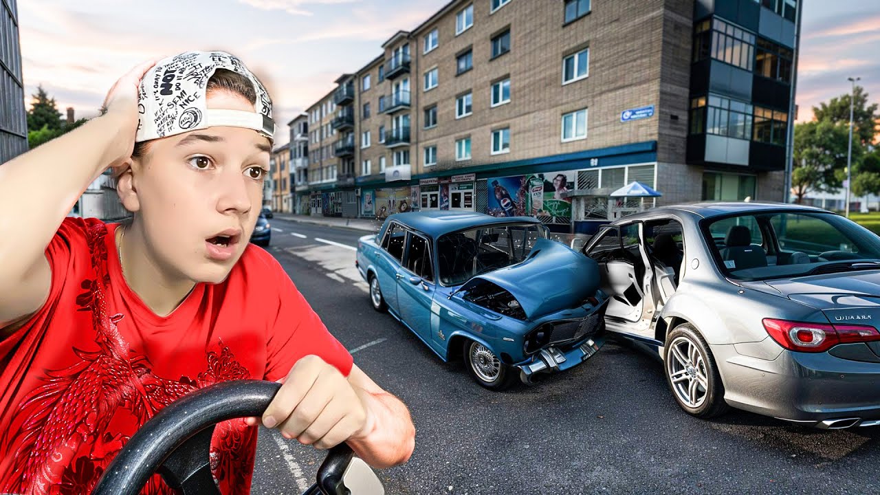 ДЕД ПОДАРИЛ ВНУКУ ВАЗ 2106 и попал в ДТП...! I BeamNG.drive