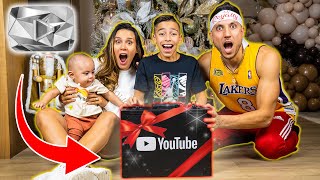 OPENING Our 10M Subscriber PLAY BUTTON! | The Royalty Family