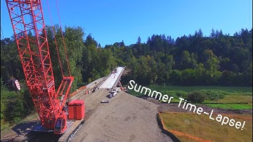 Time-Lapse Of The Summer Action At River S Bridge Replacement Project