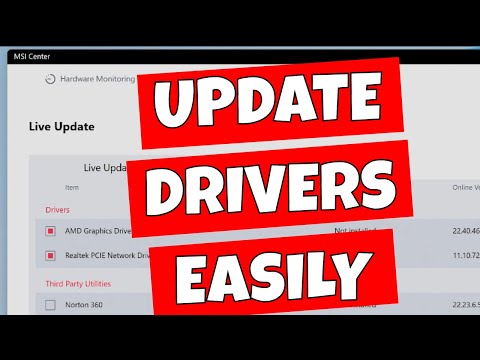 How To Automatically Install Motherboard & Chipset Drivers On MSI Motherboards With MSI Center