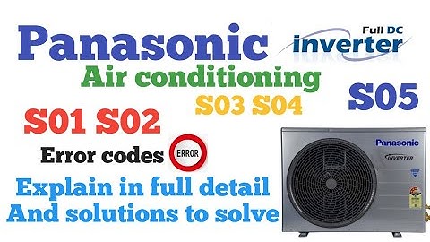 Panasonic inverter airconditing error codes and solutions // TROUBLESHOOTING //EASY SOLUTIONS //