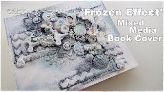 Frozen Effect Mixed Media Book Cover Tutorial ♡ Maremi's Small Art ♡ screenshot 5