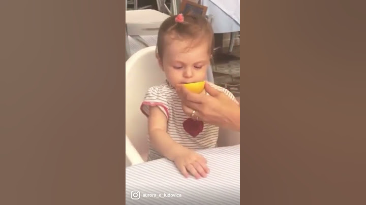 Ludovica Piccola Assaggia il Limone 🍋 per la prima volta 🤣 #shorts