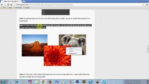 Cách Sử Dụng Công Cụ Move Tool Trong Photoshop