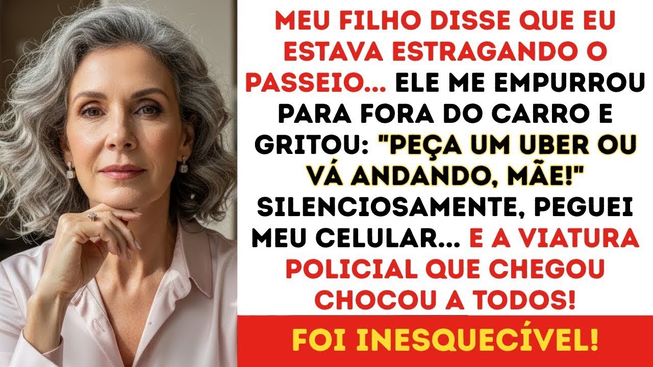 Peça um UBER ou vai a pé, mãe!” meu filho gritou me empurrando do carro  Minutos depois