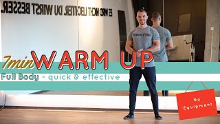 7MIN Quick & Effective FULL BODY Warm Up | No Equipment