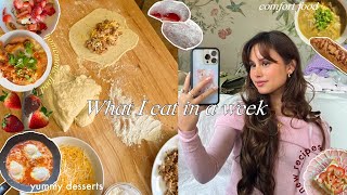 what i eat in a week🍒 (realistic+homemade food )