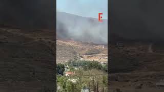 Φωτιά στην Κάρυστο της Εύβοιας – Μήνυμα 112 για εκκενώσεις