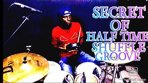 How To Play An Half Time Shuffle Groove:Drum Lesson