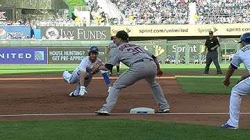 HOU@KC: Hosmer sends an RBI double into left field