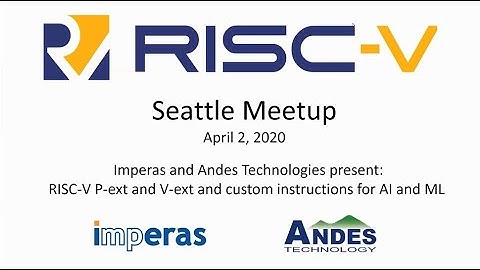 RISC-V Seattle Meetup: RISC-V P-ext and V-ext and custom instructions for AI and ML applications
