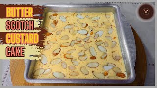 Butterscotch custard cake Recipe | Quick And Easy Custard Sponge Cake | Pritis Homestyle Cooking