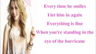 Birdgit Mendler Hurricane Lyrics on screen