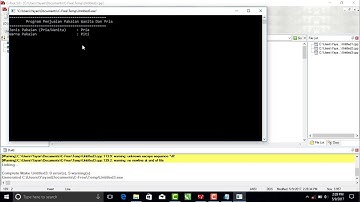 Cara membuat Program penjualan pakaian // bahasa C++ dengan software C-Free-5
