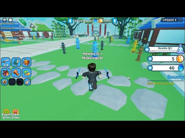 Checking Out Weapon Fighting Simulator ft. Sister Guard (ROBLOX Weapon Fighting Simulator)