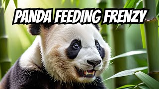 Playful Panda Morning Feeding Time